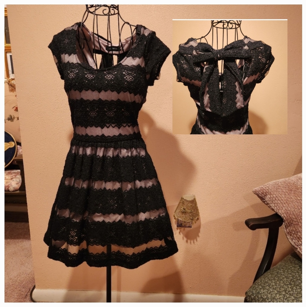 NWOT Ms. Maggie black lace dress